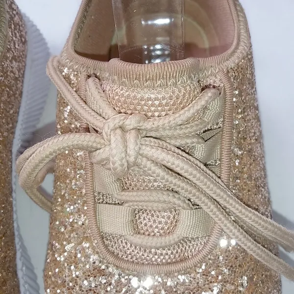 Anna 7 Gold Glitter Slip On Sneakers - Image 7