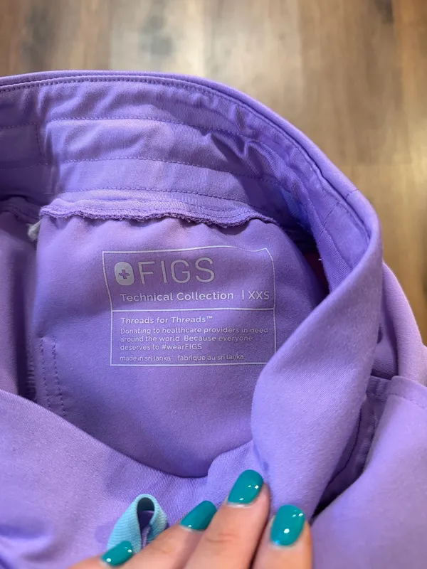 Lavender FIGS Scrub Pants - Image 3