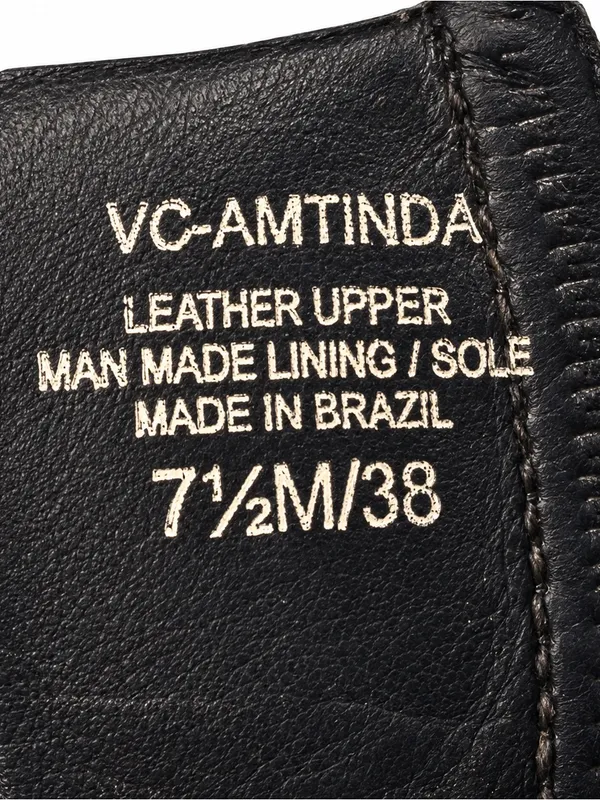 Vince Camuto Aminda Black Leather Square Toe Ankle Boots 7.5 - Image 3