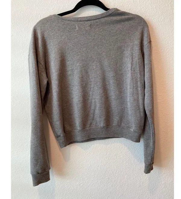 Hollister Gray Rhinestone Sweatshirt | Size M - Image 3