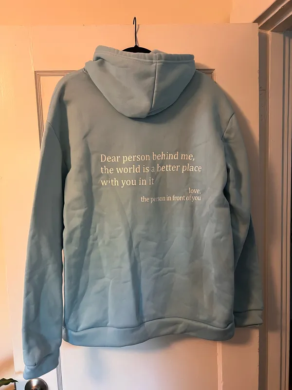 Baby Blue You Are Enough Sweatshirt - Image 3