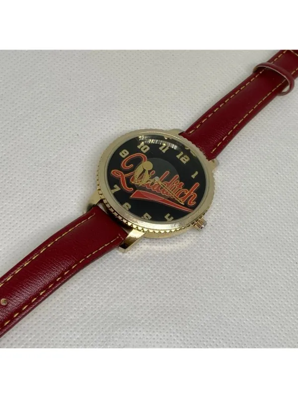Harry Potter Quidditch Watch women gold tone 38mm quartz red leather running - Image 9
