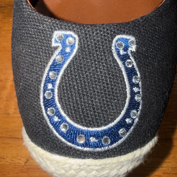 Indianapolis Colts nfl wedges Black Size 7.5 - Image 3
