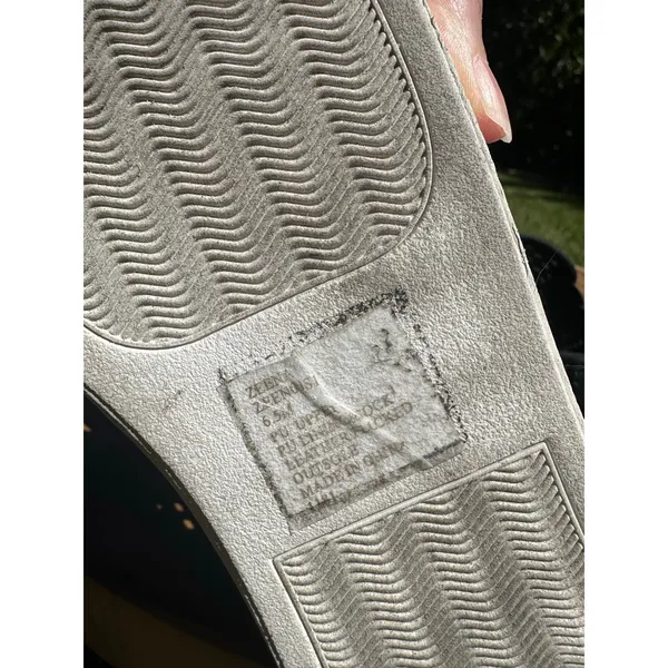 Steve Madden Zeena Womens 6.5 Black Perforated Slip On Sneakers White Sole - Image 6