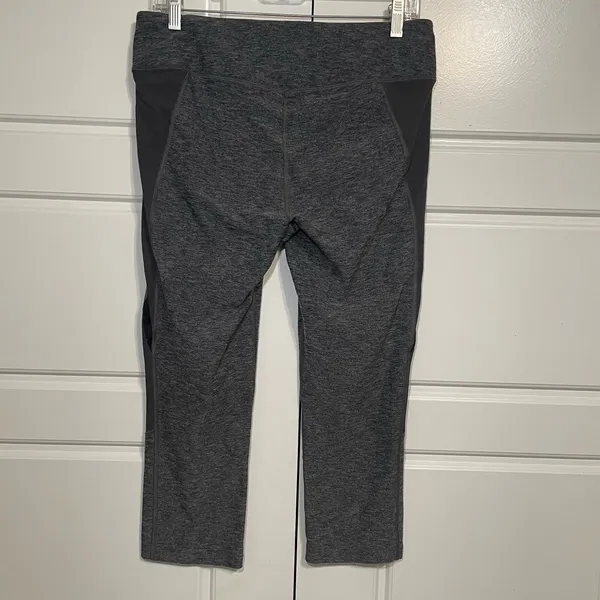 The North Face Womens Gray Athletic‎ Crop Leggings Activewear large - Image 6