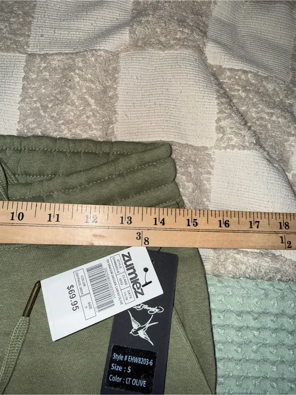 Ed Hardy Women Dragon Dagger Fleece Cargo Pants Small EHW8203-6 Olive Green - Image 7