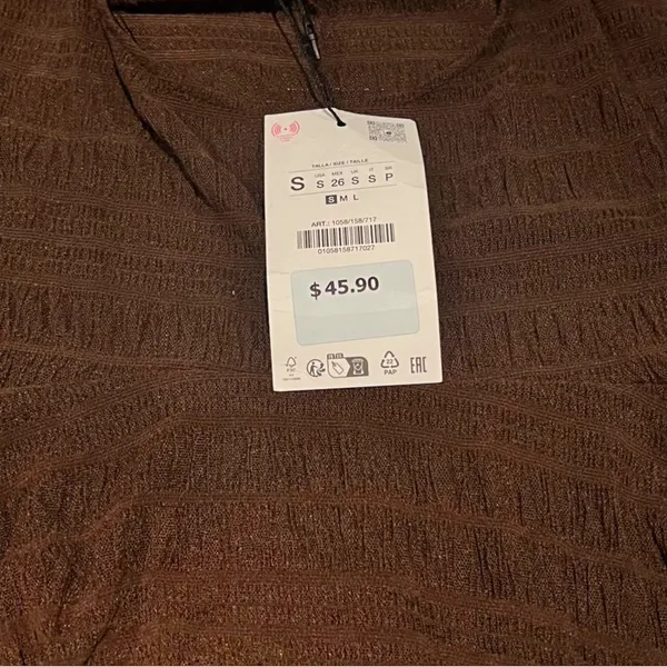 Zara Brown Women's Top - Image 2