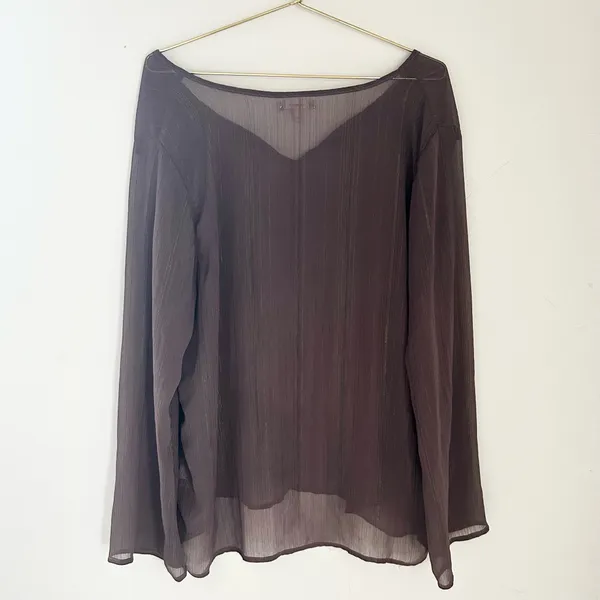 Maurice's Sheer Shimmer Pullover Blouse - Image 2