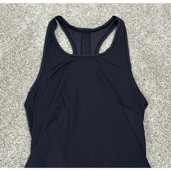 Lululemon All Tied Up Tank Black Open Back Racerback Pima Cotton Top Size S - Image 4