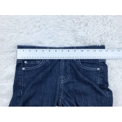 7‎ For All Mankind 7FAM Gwenevere Dark Wash Skinny Jeans Size 24 - Image 5