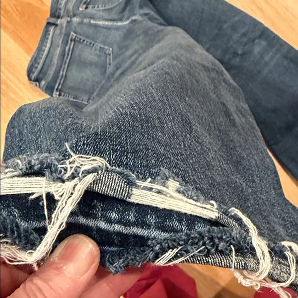 BKE Distressed slim fit‎ high rise super Flare Jeans in Blue 29 - Image 3
