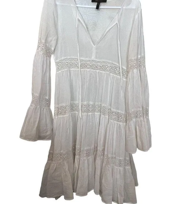 BCBG Sheer Swim CoverUp Dress - Image 3