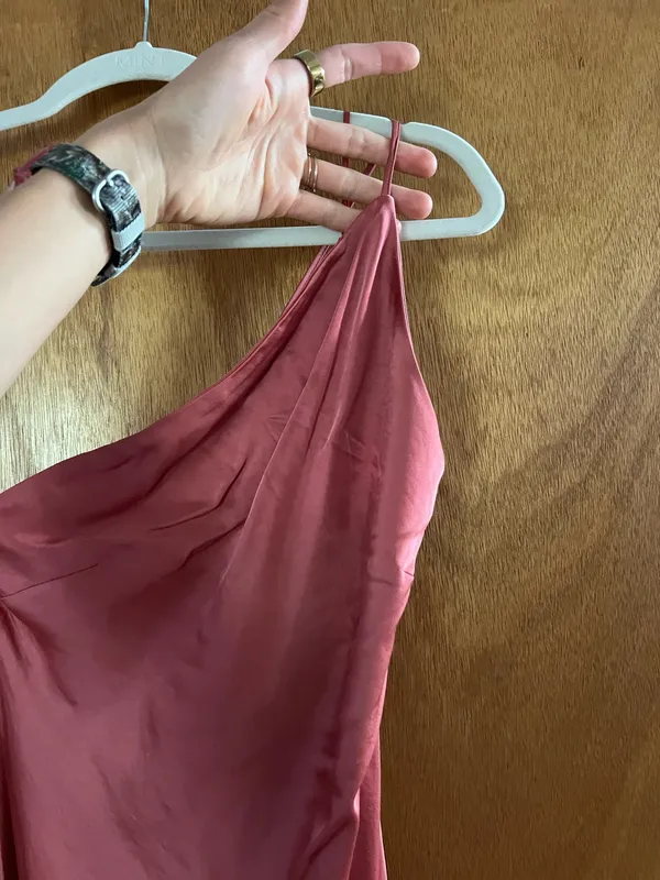 Express pink satin maxi dress - Image 2
