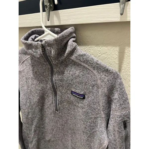 Patagonia Better Sweater 1/4 Zip Fleece Pullover Size‎ medium Marled Purple - Image 2