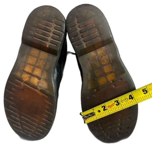 Dr. Martens 8-Eye Black Leather Lace-Up Combat Boots UK 6 US Women 8 - Image 12