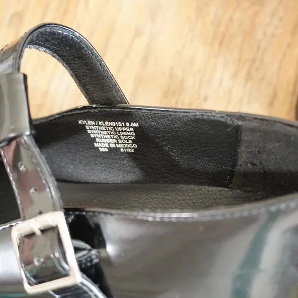 Steve Madden Women's Size‎ 8.5 Black Patent Platform Mary Jane Lug Sole Shoes - Image 5