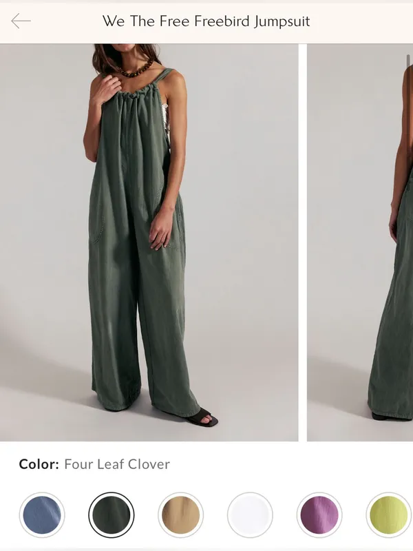 NWT Free People We The Free Freebird Jumpsuit - Four Leaf Clover Green - XS - Image 7