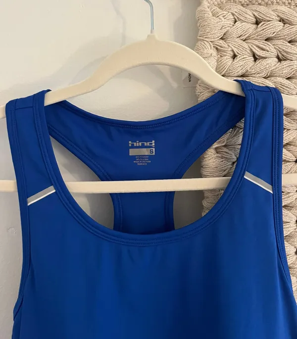 Royal Blue Athletic Running Tank Top Size M - Image 2