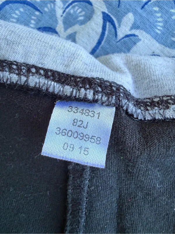 Vintage Victoria's Secret Foldover Yoga Leggings L Black/Gray High Rise Logo - Image 9