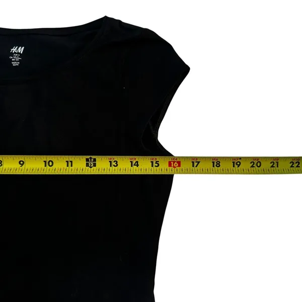 H&M Black Women's T-Shirt Top Size Small | 75-10 - Image 6