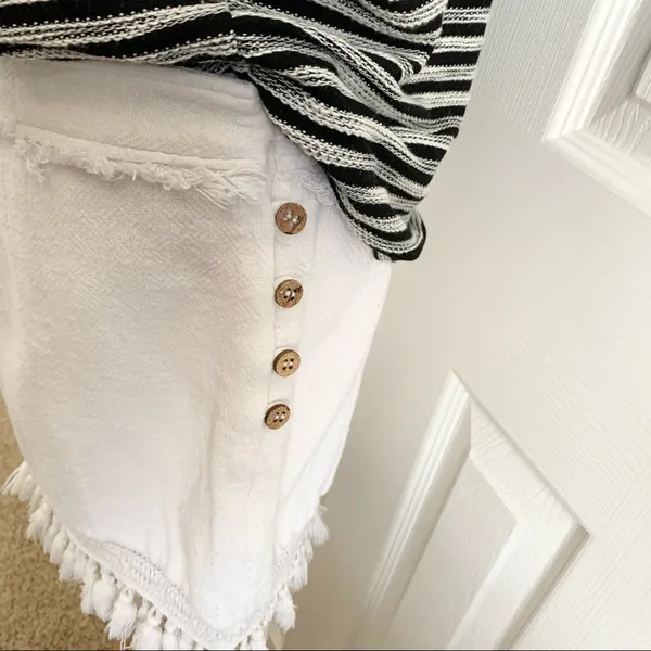 Free People White Fringe Skirt - Image 4