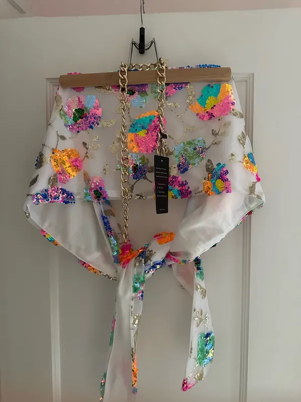 Sequin White Top Multiple - Image 10