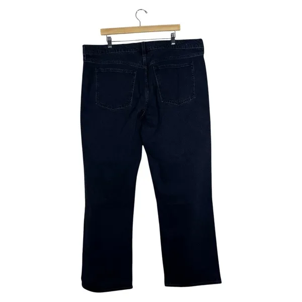 NWT Abercrombie & Fitch The Baggy Low Rise Solid Jeans Black Wide Leg Size 34L - Image 4