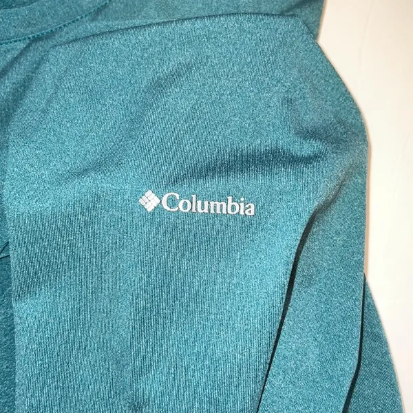 Columbia Omni-wick women’s long sleeve teal loose fit activewear pullover top M - Image 9