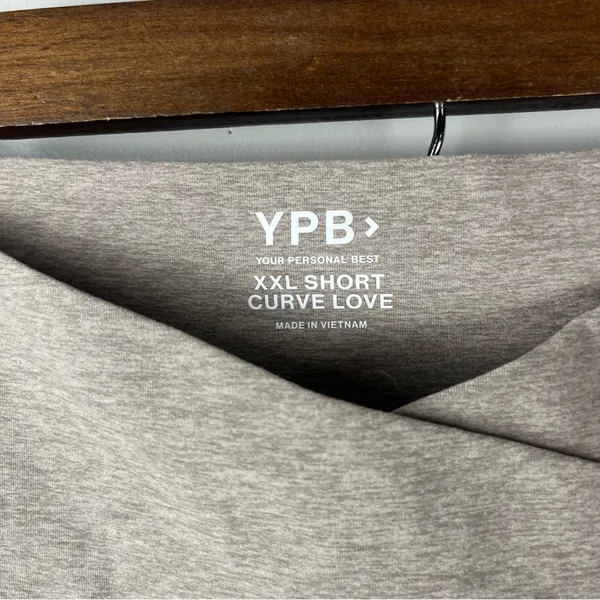 Abercrombie & Fitch YPB Oatmeal crossover wide leg yoga pants size XXL short - Image 2
