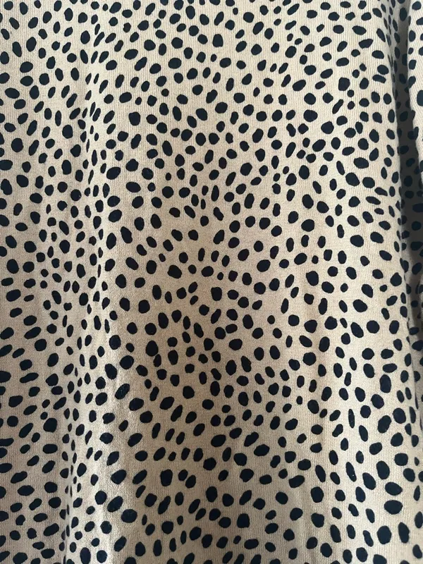 J Crew Leopard Print Lightweight Sweater Medium Tan Neutral Minimalist Office - Image 3