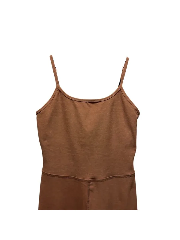 Beyond Yoga Spacedye Uplevel Midi Jumpsuit Size M In Caramel Toffee - Image 5