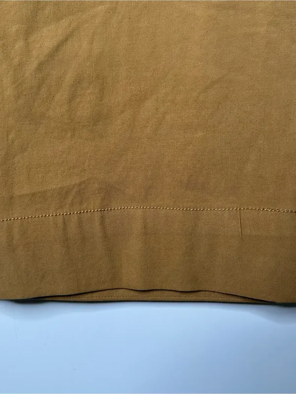 Maeve Anthropologie The Colette Linen Blend Cropped Wide Leg Pants Mustard 29 - Image 6