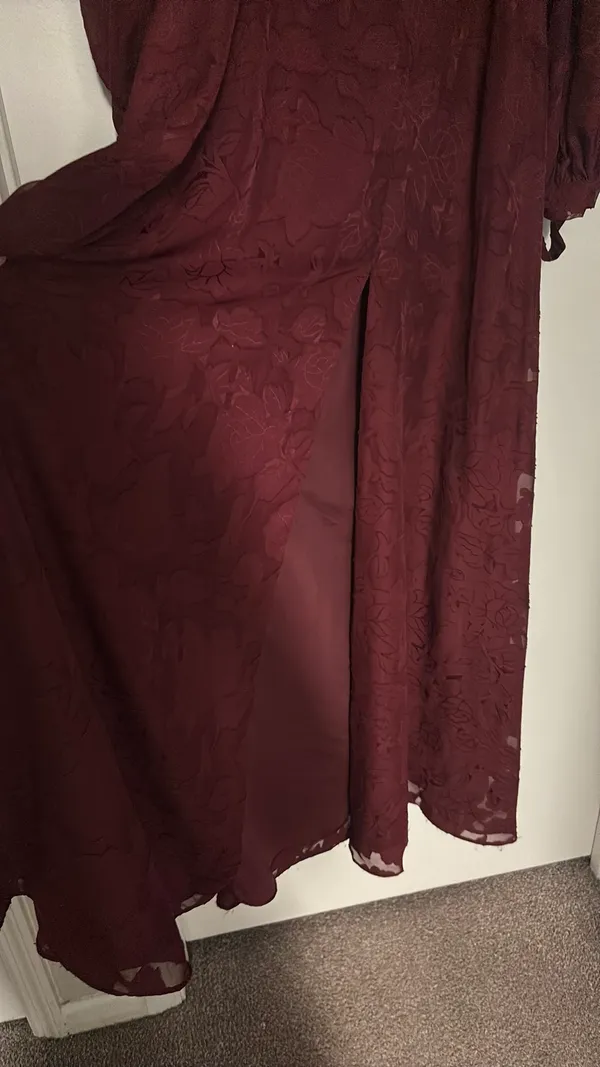 Azazie Wine Purple Dress - Image 3