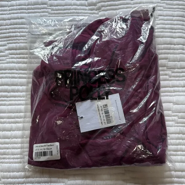 Princess Polly - LUKEA LONG SLEEVE MINI DRESS MAUVE - Image 8