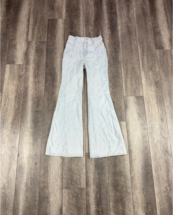 Free People Light Wash Florence Flare Jeans - Image 3