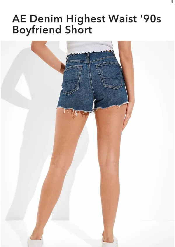 American Eagle Denim Highest Waist '90s Boyfriend Shorts (0) - Image 5