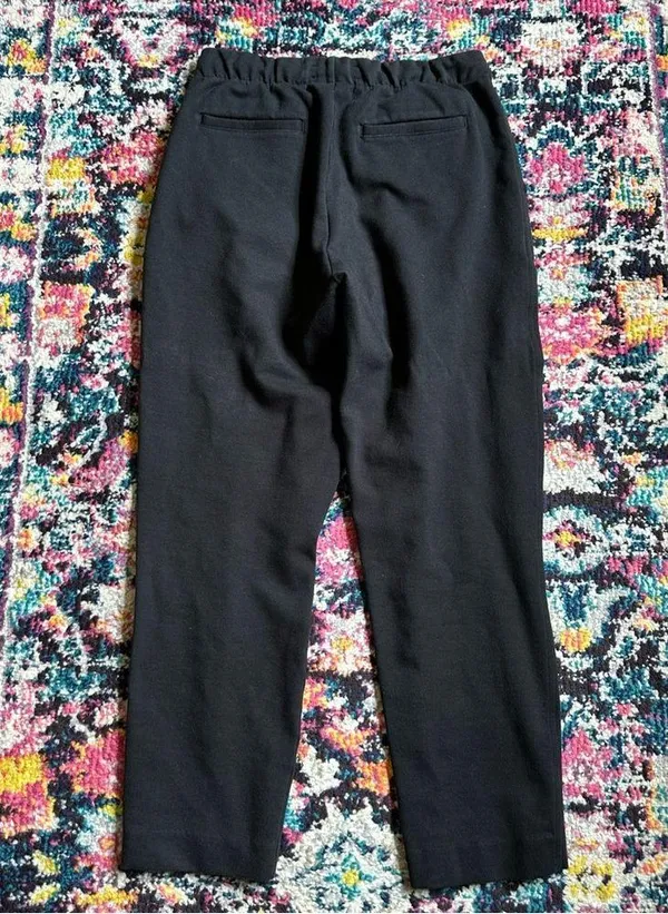 Everlane The Dream Pant Pintuck Pull On Pants Tapered Black Womens Small - Image 4
