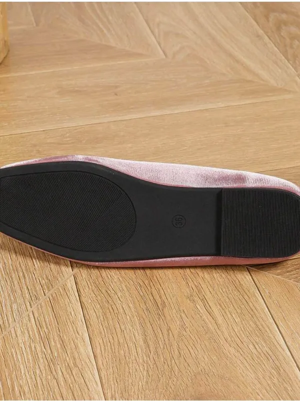 NIB Pink Satin Ballerina Slippers sz 9.5 M - Image 4