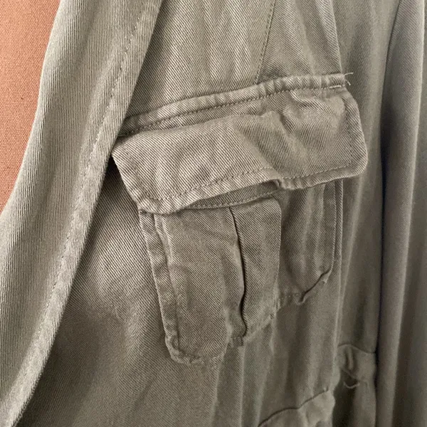 Torrid Light Weight Drape Front Anorak in deep Depths color size 0X or 12 - Image 7