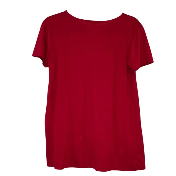 Arkansas Razorbacks Twist‎ Front Tee Sideline Apparel Sleepwear Med Red Graphic - Image 2