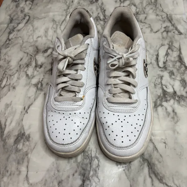 Nike Court Vision Low Women’s White tan brown Animal Print size 9.5 - Image 2