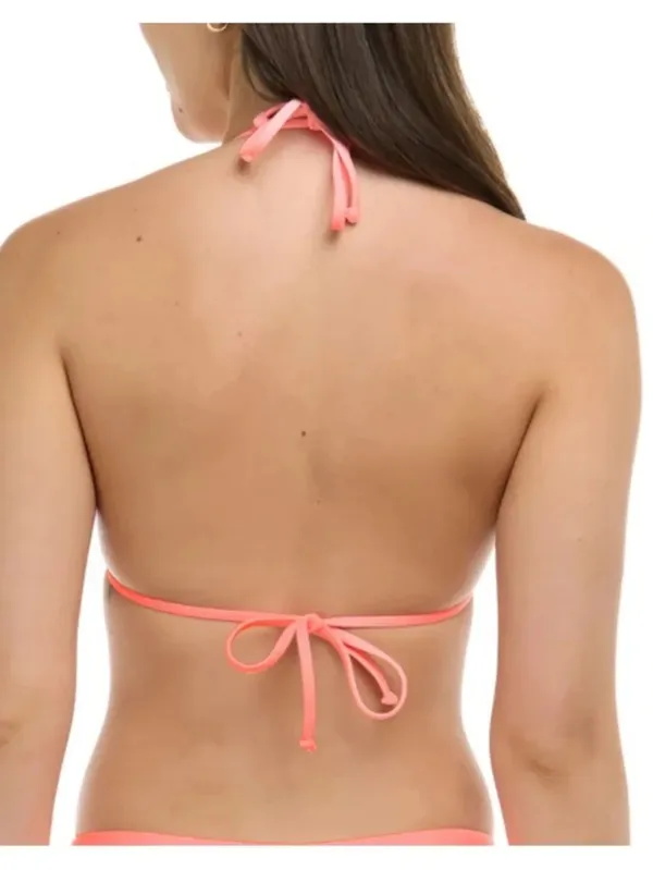 Body glove SMOOTHIES DITA TRIANGLE BIKINI TOP - CORAL, size XS, NWT - Image 2