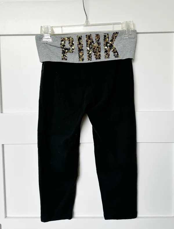 PINK Victoria’s Secret Foldover Top Yoga Pants - Image 3