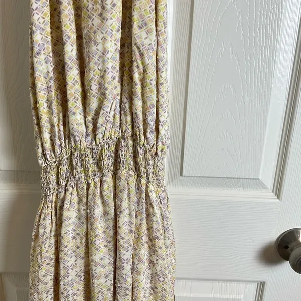 Fate Floral Smocked Halter Mini Dress Woman’s Size Small - Image 10