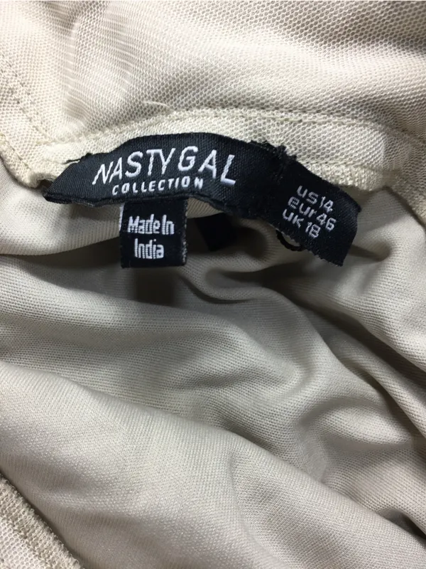Nasty Gal Beaded Tassel Slip Mini Dress - Image 12