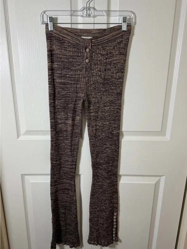 Live The Process Women's Ginger Root/Mission Fig Marl Flared Sweatpants M Brown Size M - Image 3