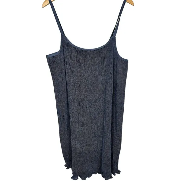 NWT City Chic Zaneta Chamise Mini Slip Dress in Indigo Blue Size 18 - Image 6