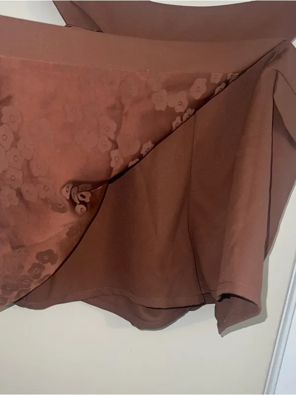 NWT For Love and Lemons Alysa Mini Skirt in Brown - Image 8