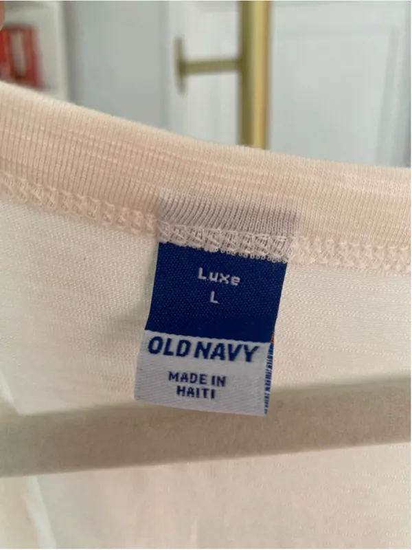 Old Navy Luxe Soft Tank Coastal Quiet‎ Luxury Minimalist Cream Top L Parisian - Image 4