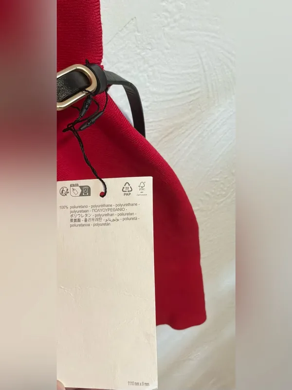 #80 NWT Zara Red Sleeveless A-Line Mini Dress Size Large - Image 6